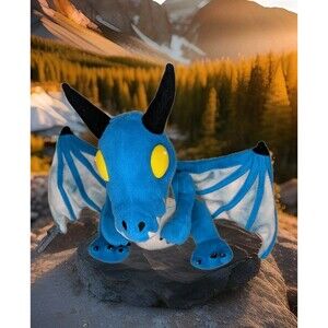 World of Warcraft Azure Dragon Whelping 10" Plush 2015 Blizzard Blue Dragon